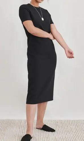 Jenni Kayne black Plume midi shift dress size XS