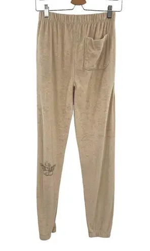 Boys Lie  Love Hurts Sweatpants Sand Beige Tan Green Terry Cloth Size XS