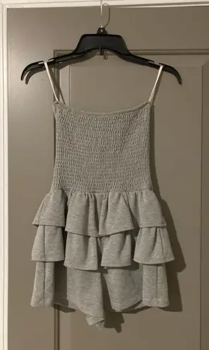 Monteau Grey Strapless Romper - Image 2