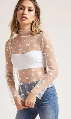 NBW Sheer Star White Top