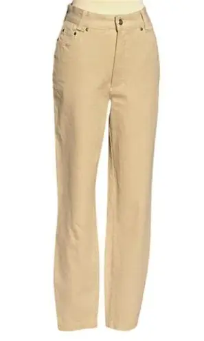 Cambio Body Jean Pant Tan sz 4/6 Straight Leg Higher waist 008500