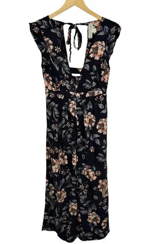 Saltwater Luxe Taylor Ruffle Jumpsuit Floral Boho Flowy Summer Romper Size S