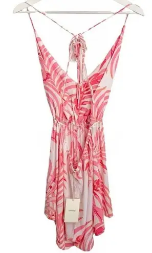 Tularosa NWT  Pink Palm Print Romper - Image 1