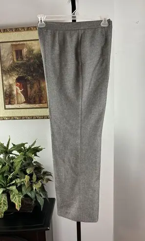 Le Suit Essentials Women’s Slacks Chino Pants Gray Size 12 Flat Front Wide Leg