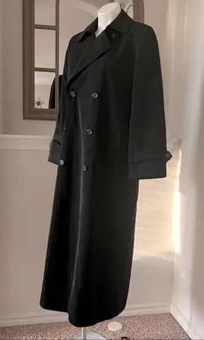 Gallery  Women’s Black Trench Coat, Size 4 Retail $300