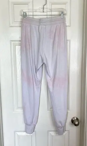 Sundry  Tie Dye Sweat Set Tapered Joggers Size 0 Extra Small Pink Blue Lounge