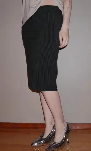 Candy Rain Black And White Pinstripe Mini Skirt Size L