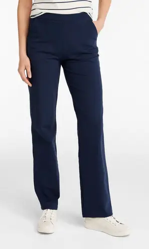 L.L. Bean Women’s Perfect Fit Straight Leg Pant Blue XL Petite Pull On Pockets Size undefined