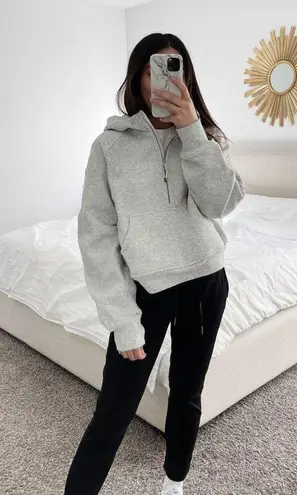 Lululemon Gray Scuba Quarterzip Hoodie