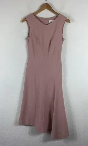 LK Bennett Dr Lenny Rose Sleeveless Asymmetric Hem Knee Length Dress Size 6