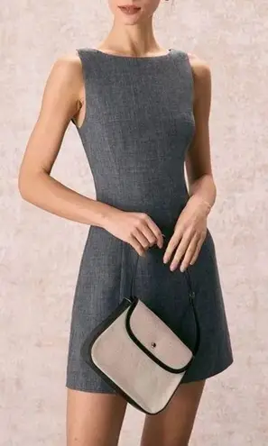 Fenty Puma By Rihanna Rihoas Grey Boat Neck Sleeveless Dress