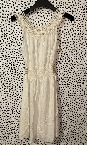 Nordstrom Paradis Miss white bohemian summer dress -S 