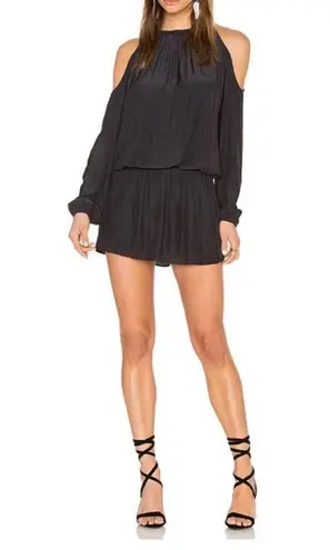 Ramy Brook Lauren Cold Shoulder Mini Dress in Black Small