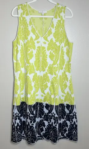 Etcetera dress XL Preppy Shimmer Sparkle Damask Classic Jacquard Bright Midi
