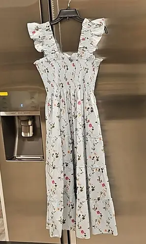 💕HILL HOUSE HOME💕 The Ellie Nap Dress ~ Pond Floral Print XS Blue