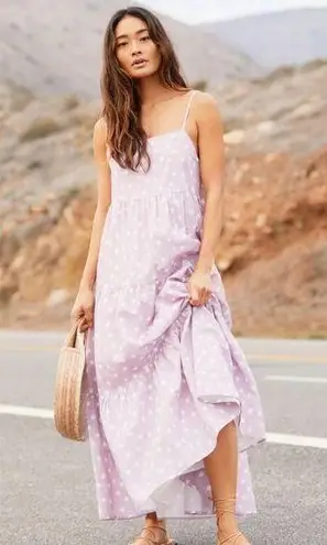 Charlie Holiday Charllie Holiday Pink Polka Dot Maxi dress size 4