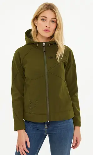 Helly Hansen Full Zip Green Soft Shell Jacket Size Small