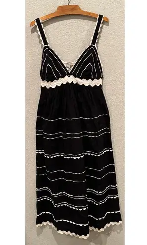 Sea New York Black Ryleigh Ric Rac Sleeveless Dress Size 6