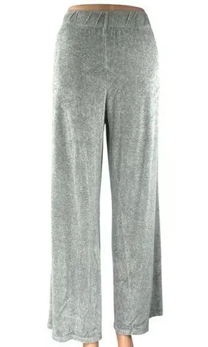 Bella Dahl Women's Gray High Rise Yoga Lounge Trousers Wide Leg Pants Size M