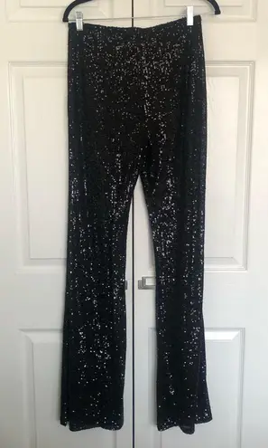 BANJUL Black Sequin High Waisted Pants Size M (4/6)