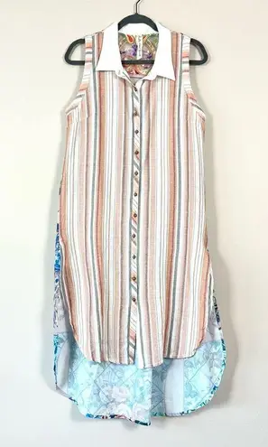 Aratta Silent Journey Behold The Best Sleeveless Shirtdress Large