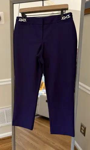 7th Avenue Design Studio New York & Company Women Blue Dress Pants 8 Tall Purple