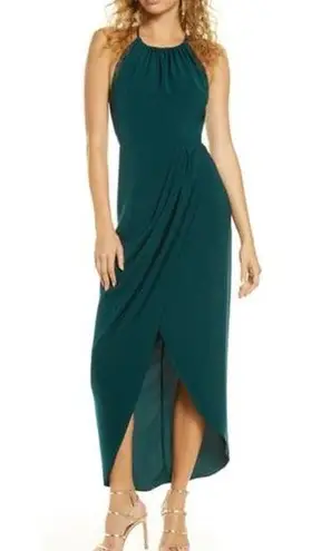 Shona joy Draped Halter Tulip Gown Size 2