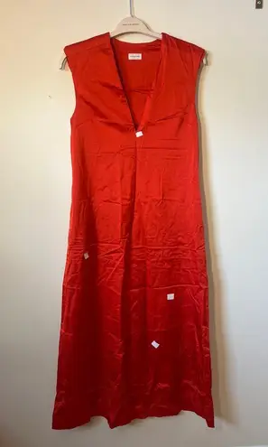 By Malene Birger Sz 36 4 Red Mavise Sleeveless V