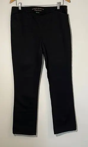 Ralph Lauren Lauren Jeans Co Womens Side Zip Denim Dress Jeans Pants Black 8