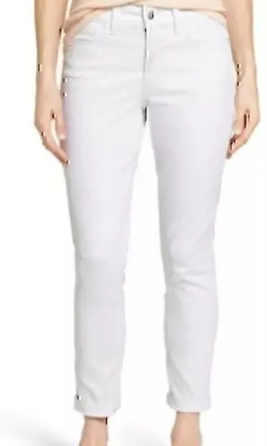 NOT YOUR DAUGHTERS NYDJ Solid White Cropped Crop Ankle Skinny Jeans 4 / 27"