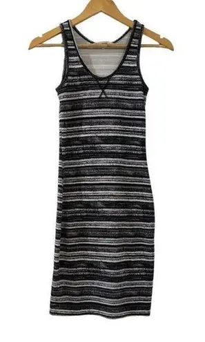 RACHEL Rachel Roy Women's Printed Striped Tank Dress Size XS Modal Blend Bodycon