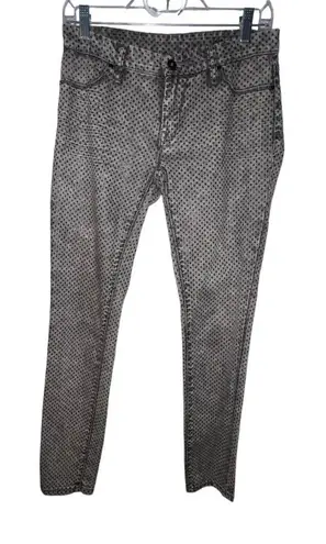 BLANKNYC WOMEN GRAY ACID WASH JEANS WITH BLACK RHINESTONES STYLE 27Q