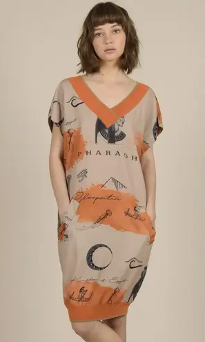 Molly Bracken Egyptian Print Dress size XS/S