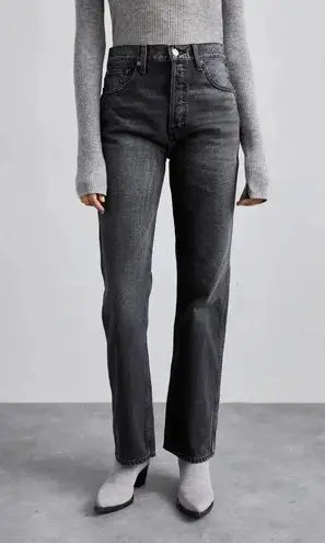 RE/DONE Ink Black High Rise Loose '90s Jeans Womens Size 23