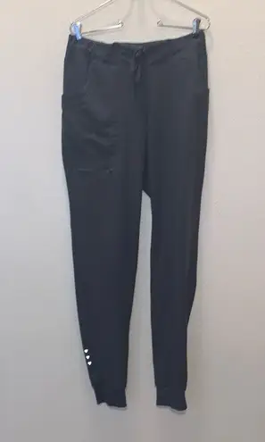 Scrub Haven Woman’s Tall M Dark Gray Jogger Style Cargo Scrub Pants