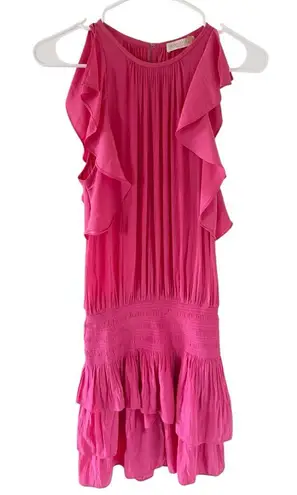 Ramy Brook Rooney Flutter Sleeve Mini Dress in pink