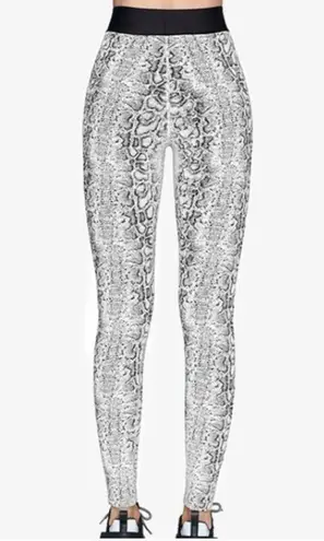 ONA by Yoon Chung Leggings White Black Snake Print Women's Size Small NWT