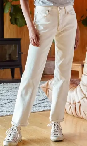 Outerknown S.E.A. Fillmore Boyfriend Jeans SZ 27 NWT Salt Organic Cotton Stretch