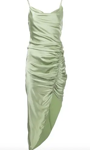 Cinq à Sept Cinq a Sept Emilia Silk Midi Dress Pale Green Womens Size 6