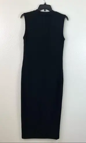 River Island Sleeveless Knit Midi Dress Black 8