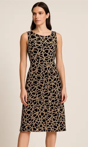 Diane Von Furstenberg Geometric Print Sleeveless Midi Dress/Size 6