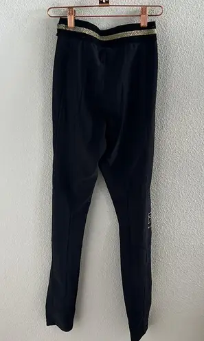 PE NATION Riseball Legging Black Spellout Athleisure Active Pants XS