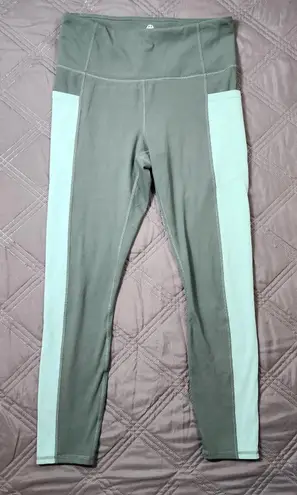 Gaiam Green Blue Athletic Align Leggings With Pockets Atleisure Size Medium