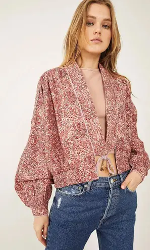 Free People Rosalina Floral Jacket