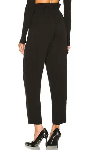 H:ours Black Cargo Pants XS Barrel Streetwear Baggy Paperbag Revolve $178 NEW