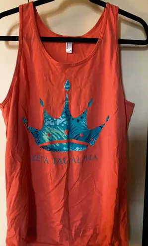 American Apparel Orange Zeta Tau Alpha Tank