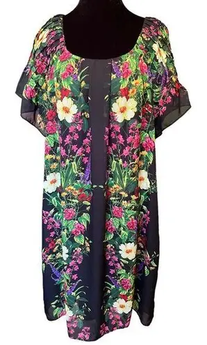 Ethereal Chris McLaughlin Plus Woodland Fairy Hippie Earthy Garden Floral Dress