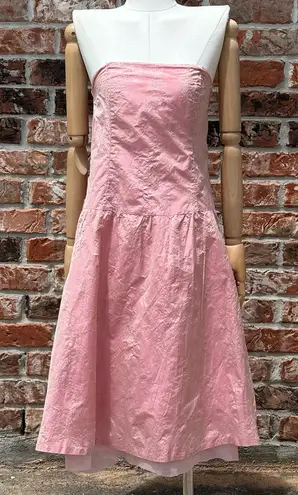 Nell Couture corset silk/polyester pink cocktail dress / 4 / Excellent condition