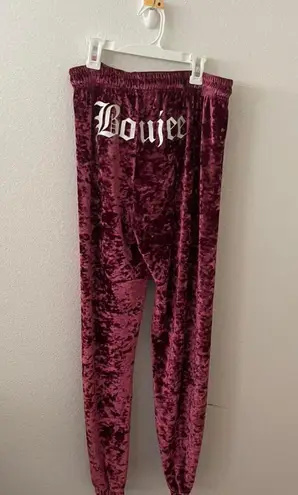 Forever 21 red velvet sweatpants