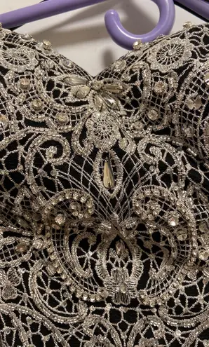 Aspeed strapless hand beaded gown